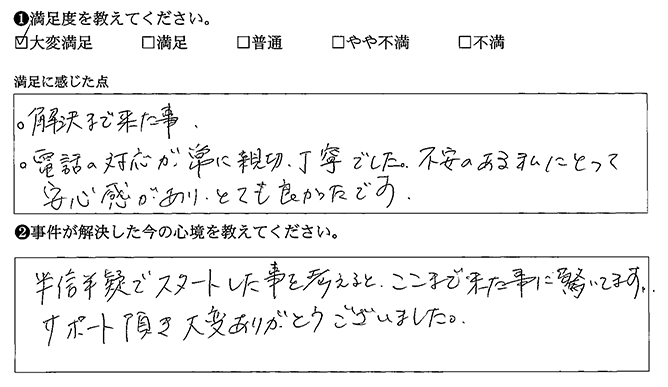 半信半疑でスタートした事を考えると、ここまで来た事に驚いてます